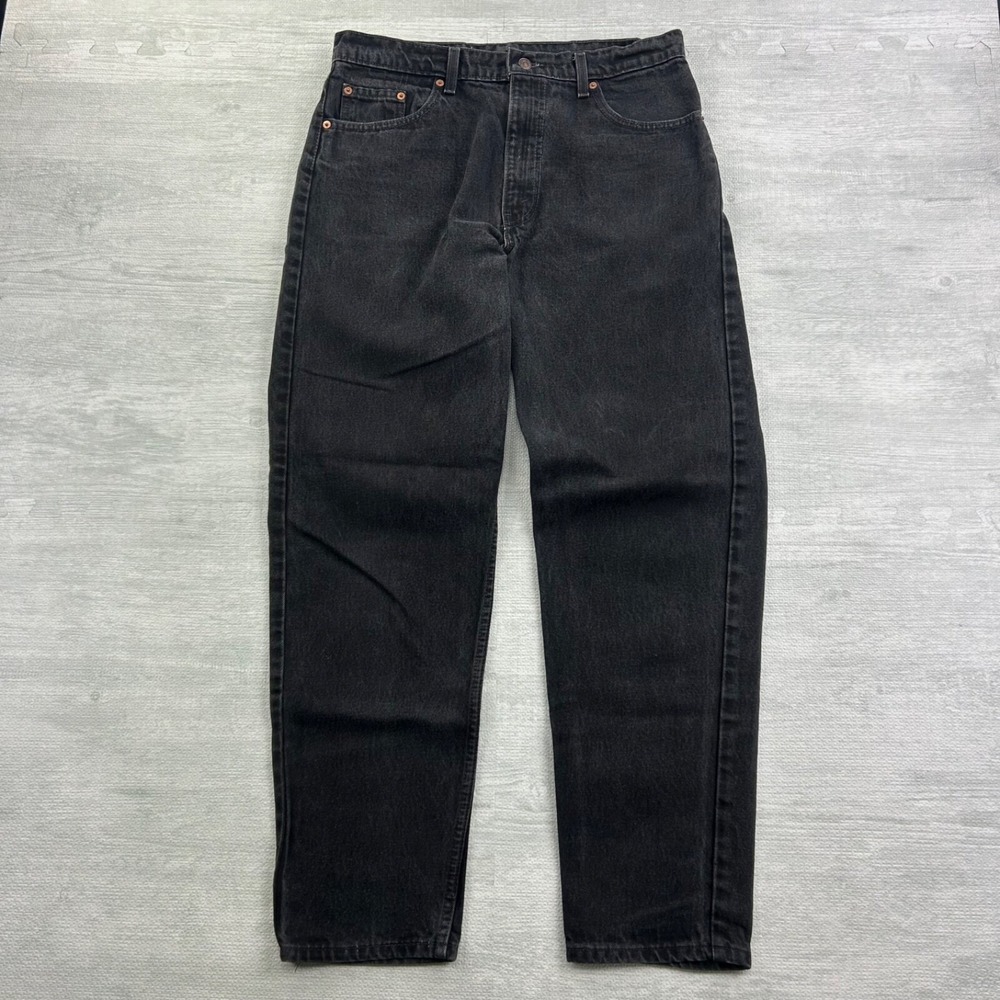 Vintage 90s Levis 550‎ Jeans Size 36x32 Black Relaxed Fit Tapered Leg Pants